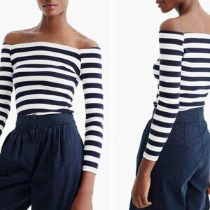 Striped Off the Shoulder Tee